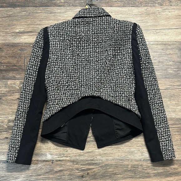 Kenneth Cole Women’s Blazer Jacket White Black Metallic Size 6 - Picture 4 of 5